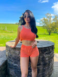Crochet Vest Short Set