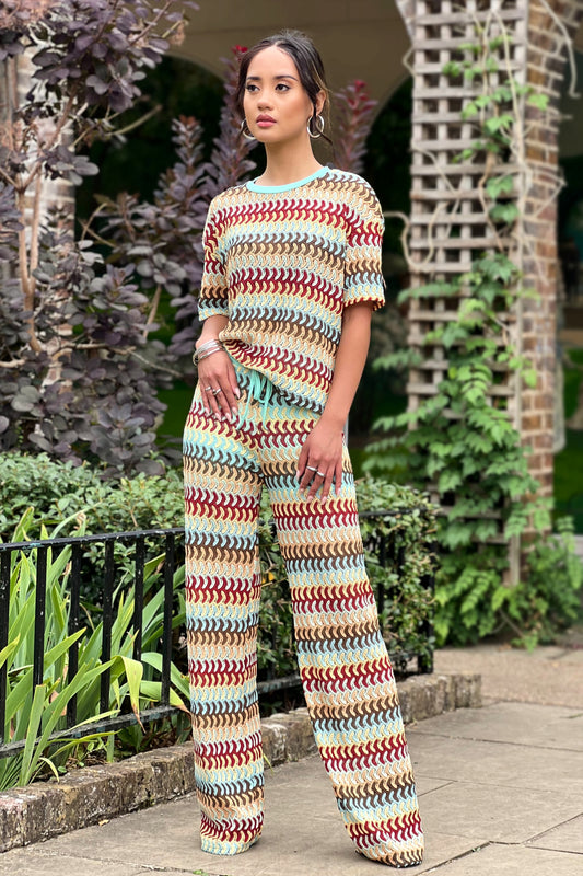 Wave printed co-ord set