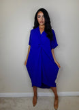 Twist Front Maxi Dress
