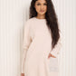 Front pocket sparkle detail co-ord in Beige