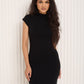 Soft touch body-con dress in Black
