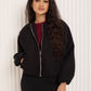 Soft touch bomber jacket in Black