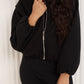 Soft touch bomber jacket in Black