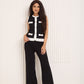 Contrast detailed co-ord in Black