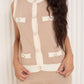 Contrast detailed co-ord in Beige