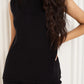 Soft touch vest co-ord in Black