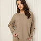 Ribbed textured co-ord in Taupe