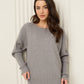 Ribbed textured co-ord in Grey