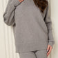 Ribbed textured co-ord in Grey