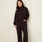 Soft knit front pocket co-ord in Choco