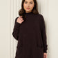 Soft knit front pocket co-ord in Choco