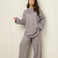 Soft knit oversize co-ord in Grey