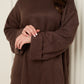 Soft knit oversize co-ord in Choco