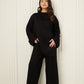 Soft knit oversize co-ord in Black