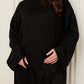 Soft knit oversize co-ord in Black