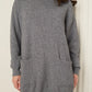 Soft knit front pocket co-ord in Grey