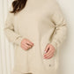 Heart detail soft knit co-ord in Beige