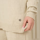 Heart detail soft knit co-ord in Beige