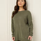 Heart detail soft knit co-ord in Khaki