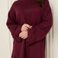 Soft knit oversize co-ord in Wine