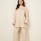 Soft knit oversize co-ord in Beige
