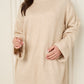 Soft knit oversize co-ord in Beige