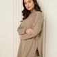 Side zip detailed co-ord in Taupe
