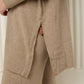 Side zip detailed co-ord in Taupe