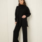 Side zip detailed co-ord in Black