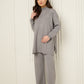 Side zip detailed co-ord in Grey