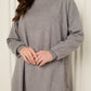 Side zip detailed co-ord in Grey