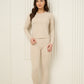 Long sleeve active leisure legging set in Beige