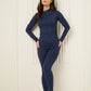 Active leisure jacket legging set in Navy