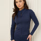 Active leisure jacket legging set in Navy