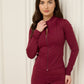 Active leisure jacket legging set in Wine