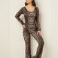 Active leisure jumpsuit in Leopard