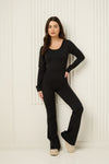Active leisure jumpsuit in Black