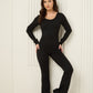 Active leisure jumpsuit in Black