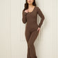 Active leisure jumpsuit in Choco