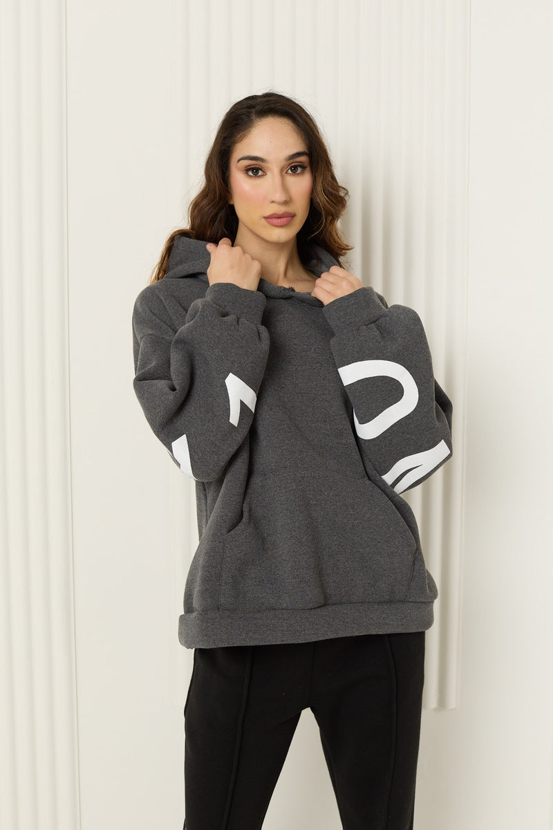 M I S S Y soft hoody in Grey