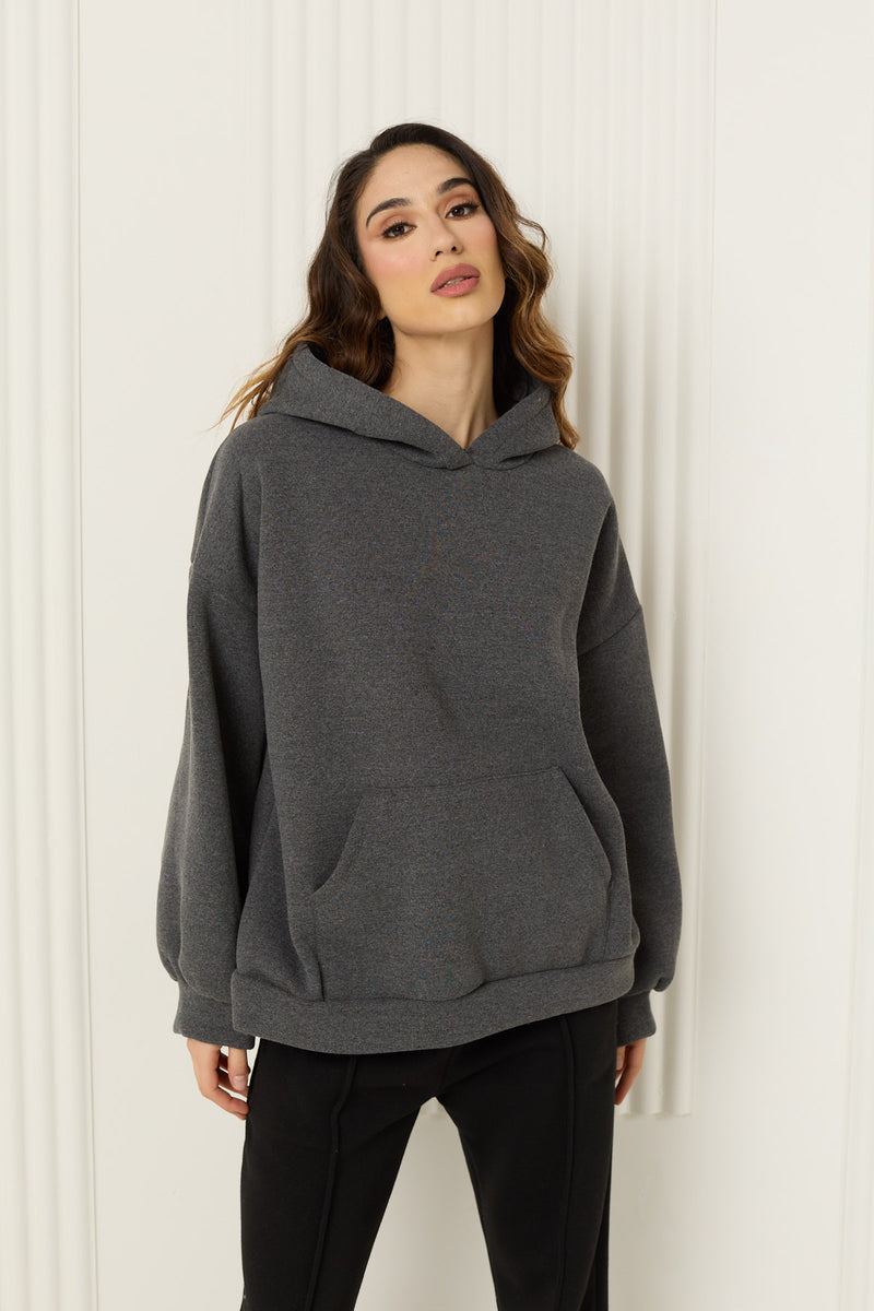M I S S Y soft hoody in Grey