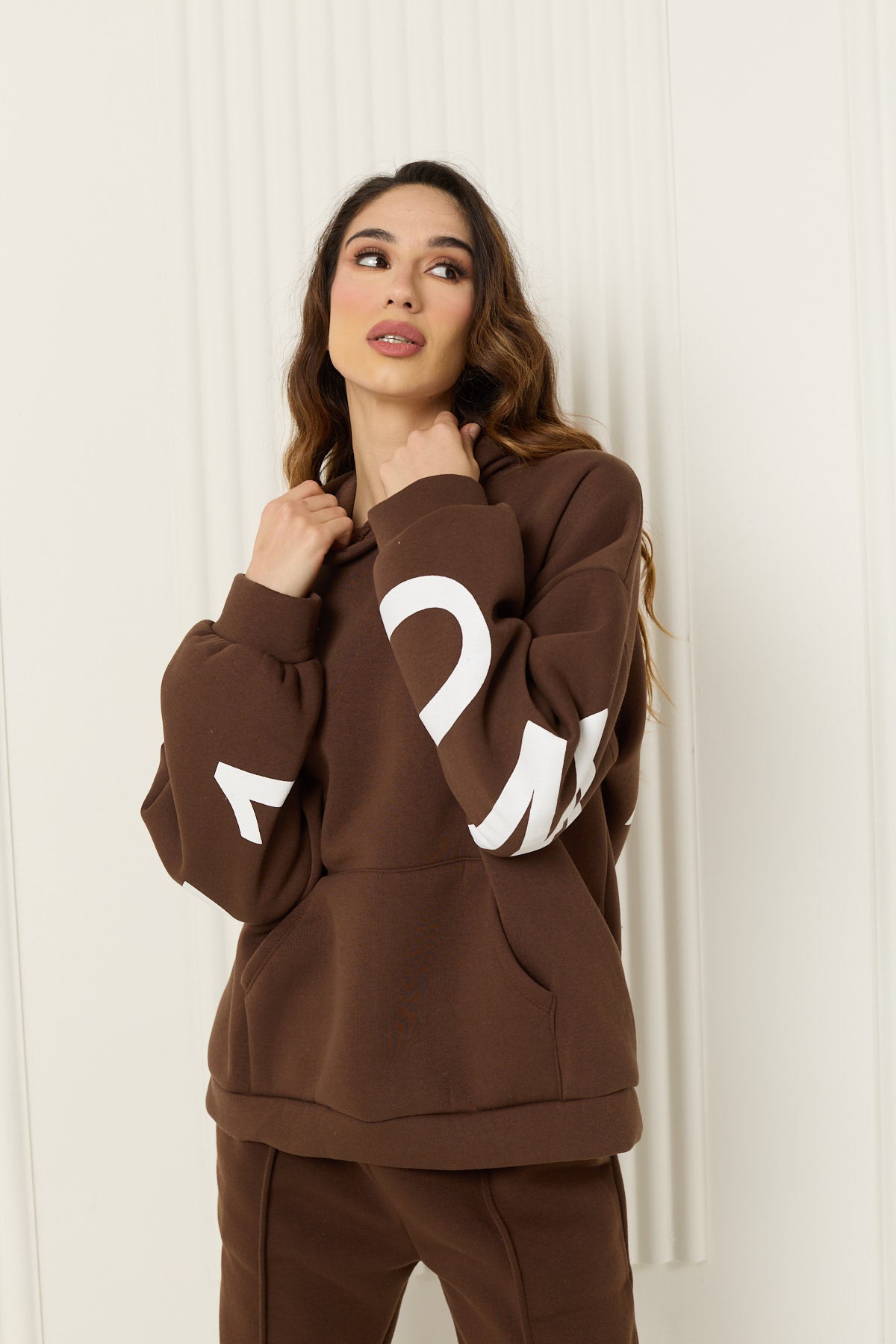 M I S S Y soft hoody in Choco