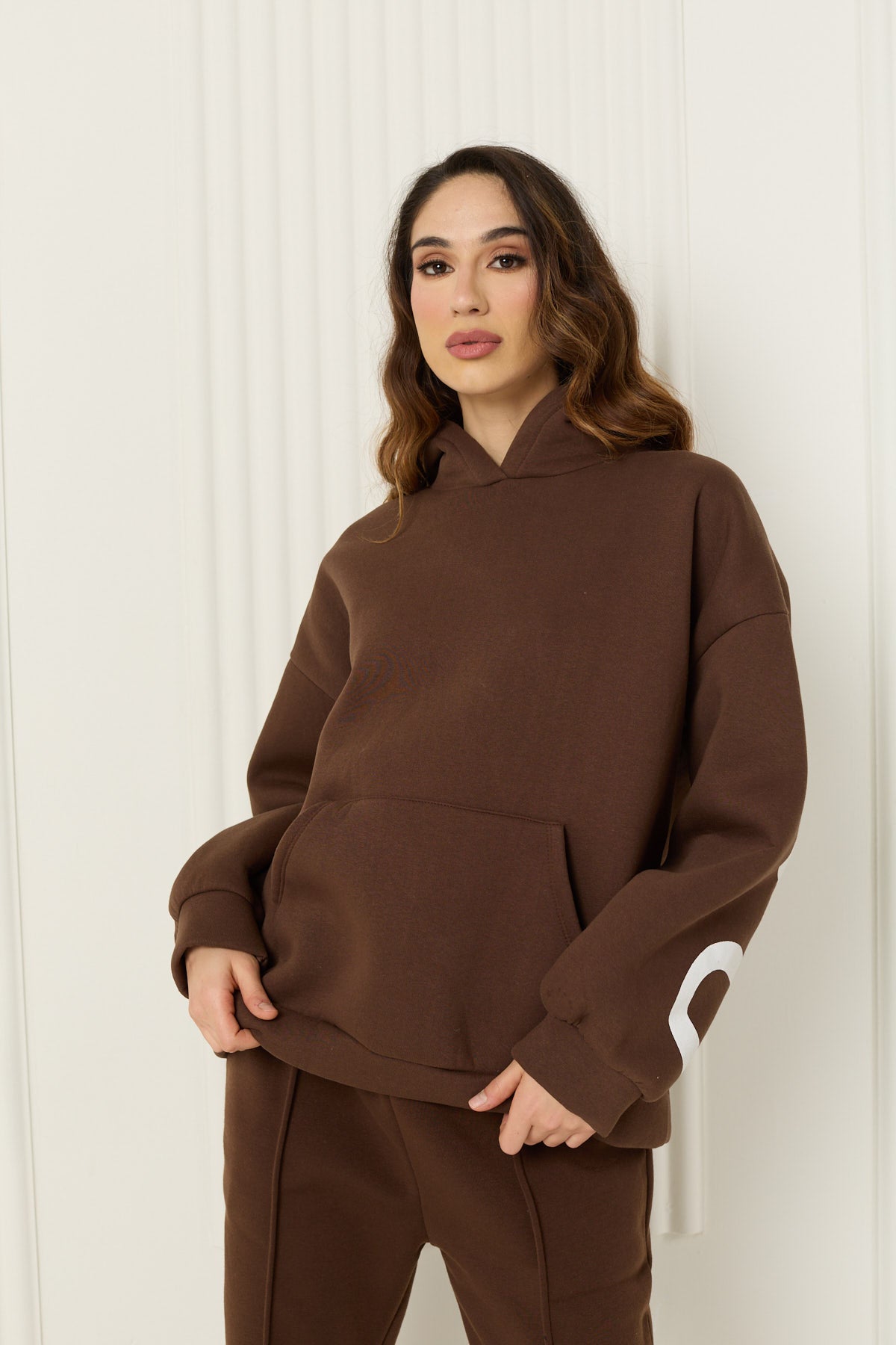 M I S S Y soft hoody in Choco