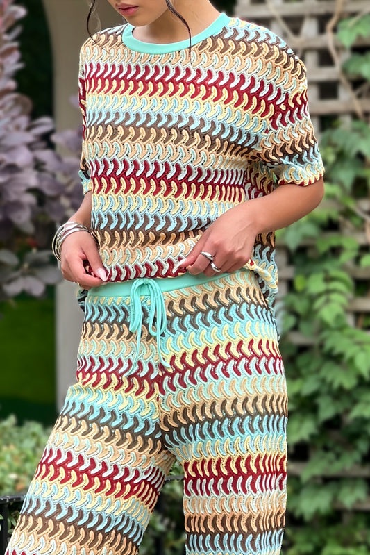 Wave printed co-ord set