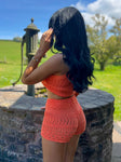 Crochet Vest Short Set