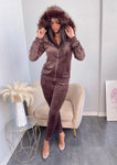 Velvet Fur Hood Sparkle Co-Ord