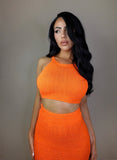 Crochet Vest Skirt Set