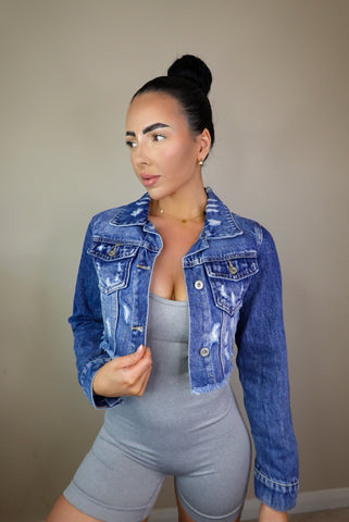 Ripped Denim Jacket