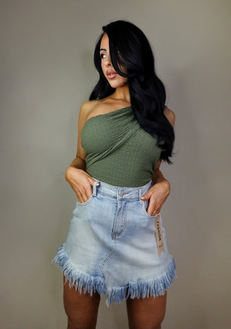 Denim Skorts