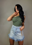Denim Skorts